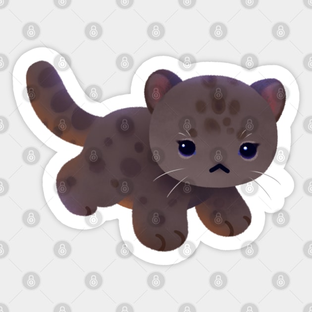 panther cub Sticker by pikaole